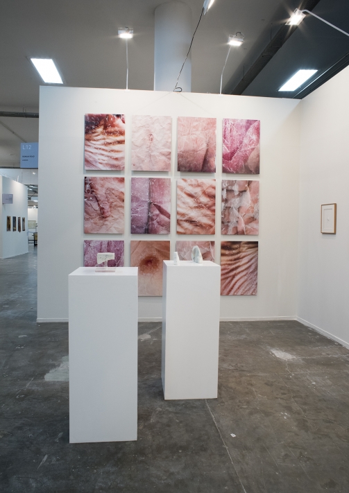 Alix Marie and Marie Orensanz, installation view, Roman Road stand L12, SP-Arte/2018, São Paulo, 11 – 15 April 2018. Courtesy of Roman Road and the artists. © Rafael Chvaicer and Ana Viotti