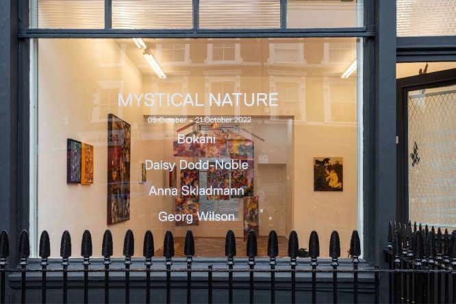 Mystical Nature, Installation View (street view), Roman Road, London, 05 -21 October 2022. © Deniz Guzel